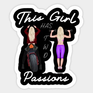 This Girl Has two passions Sticker